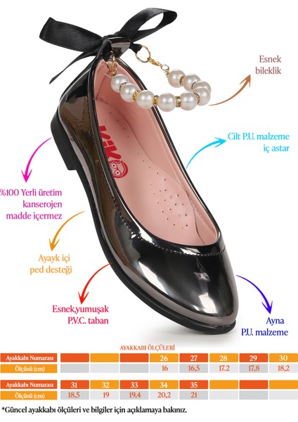 Blanch Incili Lastikli Kız Çocuk Babet Ayakkabı fiyatları