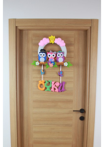 Öykü Isimli Baykuş Hastane Odası Kapı Süsü fiyatları