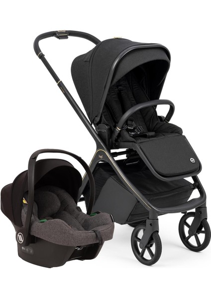 Heritage Grey Cosmo Travel Sistem Bebek Arabası Black