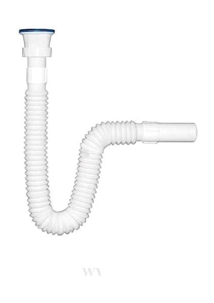 Yüksek Kaliteli Çelik Süzgeçli Lavabo Gider Hortumu,pratik Körüklü Sifon,uzun Eviye Gider Borusu (150CM)