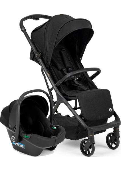 Compact Autofold Travel Sistem Bebek Arabası Black