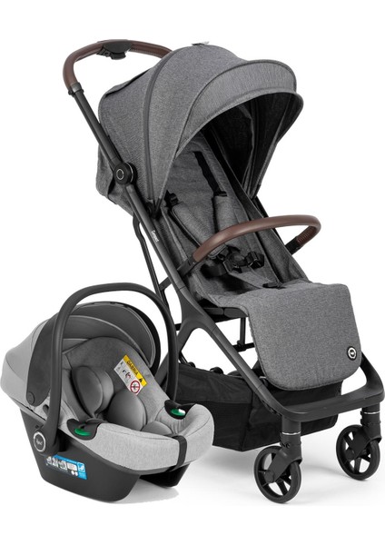Compact Autofold Travel Sistem Bebek Arabası Grey