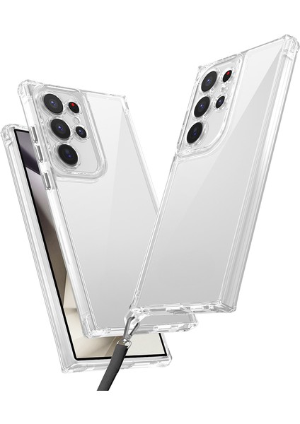 Galaxy S25 Ultra Kılıf Airbagli Takılabilir Askı Aparatlı Snap Silikon Kapak