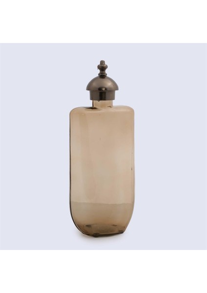 Brown Cam Metal Şişe 9*16.5 cm