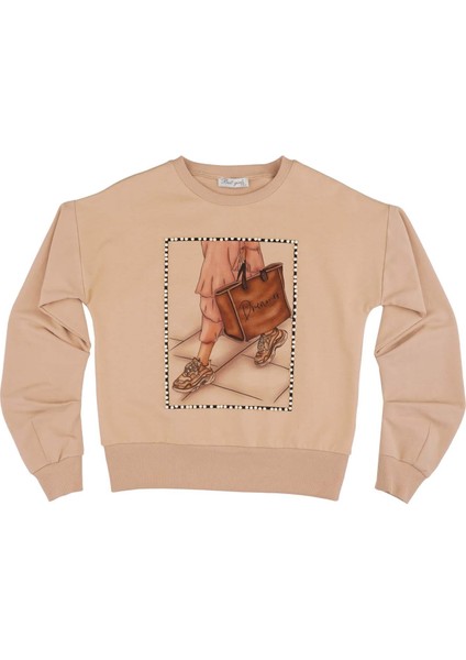 Kız Çocuk Baskılı Sweatshırt fiyatları
