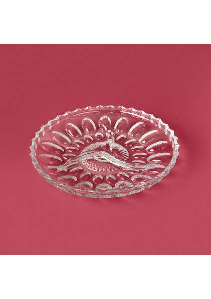 Deli Glass 3 Bölmeli Cam Kahvaltı Sunum Tabağı - Şeffaf - 22 cm fiyatları