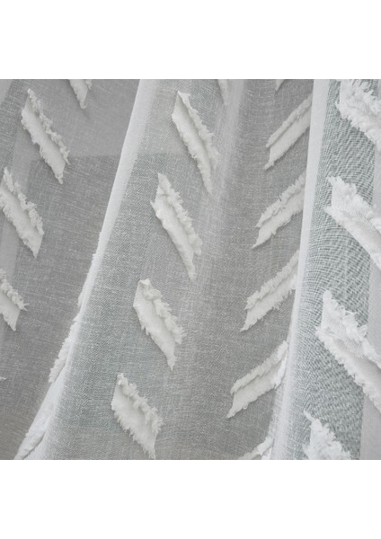 Milano Keten Ekru 1 x 3 Sık Pile Tül Perde fırsatları