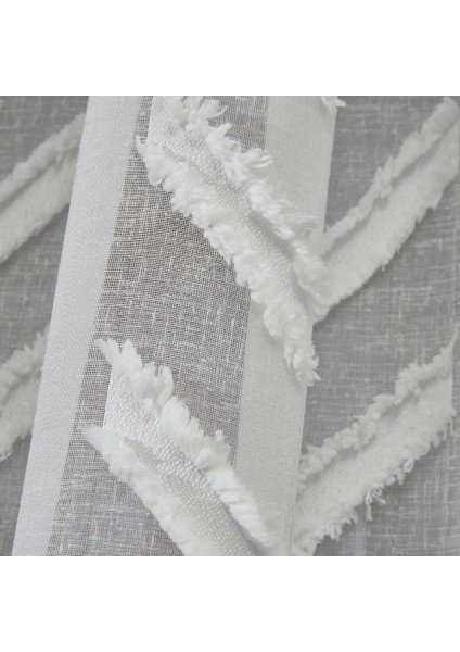 Milano Keten Ekru 1 x 3 Sık Pile Tül Perde indirimleri