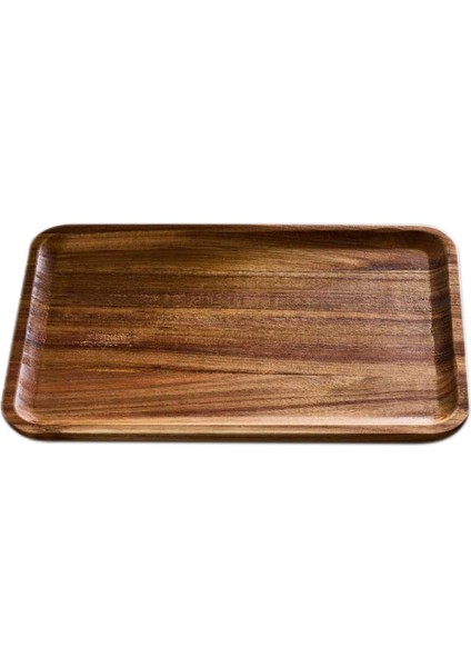 Morry Akasya Dikdörtgen Sunum Tabağı - Kahverengi - 20X30 cm fiyatları
