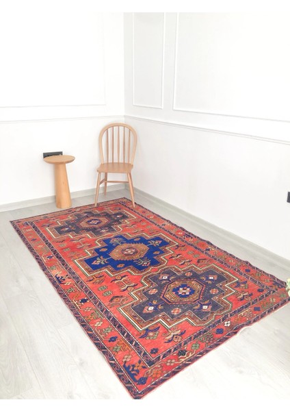 138 x 238 cm Harika Canlı Renkli El Dokuma Antik Eşsiz Büyük Boy Halı modelleri