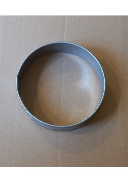 Yuvarlak Hamburger Ekmeği Pişirme Kalıbı 12 cm Derinlik 3cm 304 Paslanman Krom Çelik