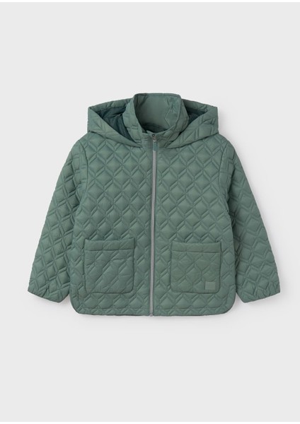 Kız Çocuk 10-18 Yaş Kapitone Mont - Mint