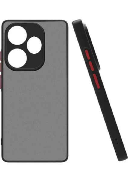 Xiaomi Redmi 13 4g Kılıf Mat Parmak Izi Yapmaz Kamera Korumalı Renkli Tuşlu Sert Silikon Kapak
