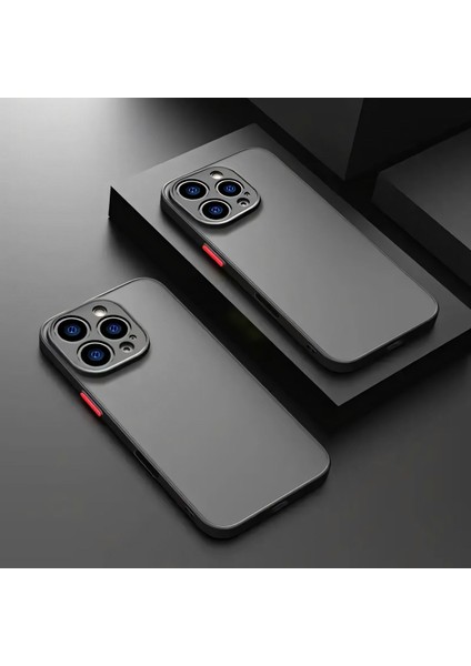 Apple iPhone 16 Pro Kılıf Mat Parmak Izi Yapmaz Kamera Korumalı Renkli Tuşlu Sert Silikon Kapak
