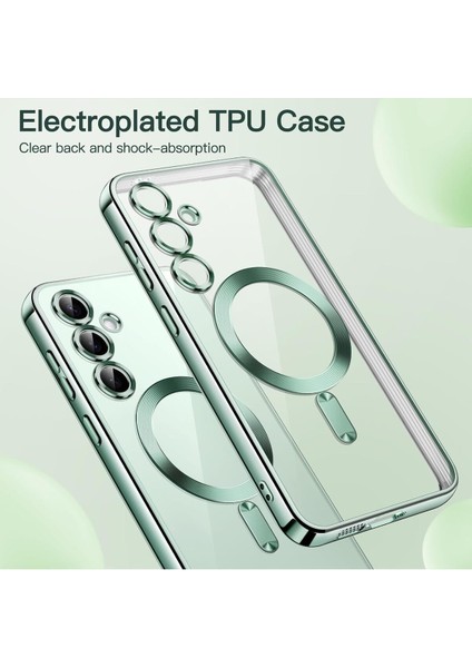 Samsung Galaxy S24 Fe Kılıf Magsafe Wireless Şarj Destekli Parlak Renkli Lens Korumalı Kapak modelleri