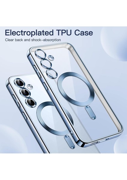 Samsung Galaxy S24 Fe Kılıf Magsafe Wireless Şarj Destekli Parlak Renkli Lens Korumalı Kapak modelleri