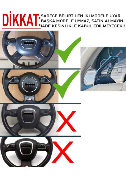 Audi Q5 F1 Direksiyon Vites Pedal Kulakçık - Audi Q5 Aksesaur Trim Parça fiyatları
