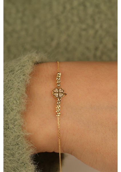 Yonca Dorikalı Altın Bileklik CGKBLK0287 modelleri