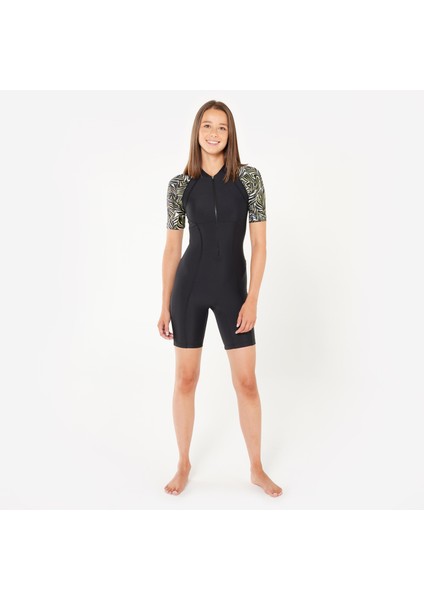 Nabaiji Kadın Şortlu Mayo - Siyah - Desenli fiyatları