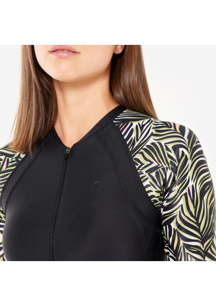 Nabaiji Kadın Şortlu Mayo - Siyah - Desenli modelleri