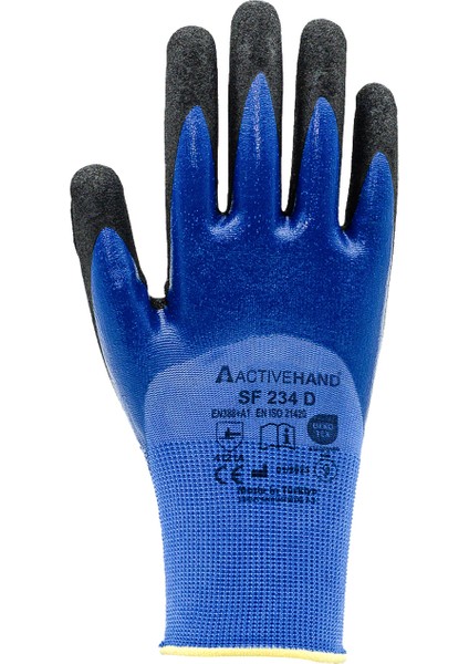 SF-234D Candy Nitril Kaplı Kesilmez Eldiven NO:9