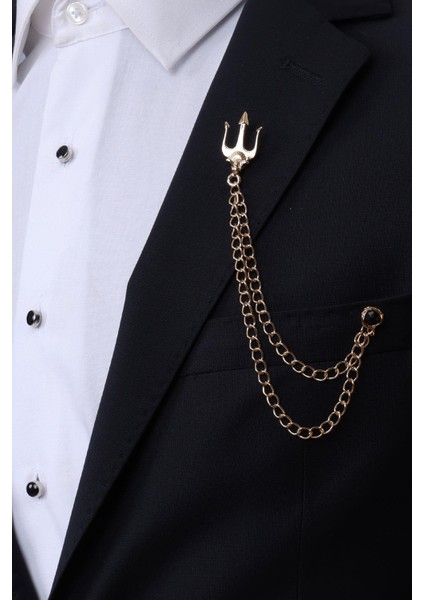 Poseidon Kılıcı Gold Renk Yaka Zinciri