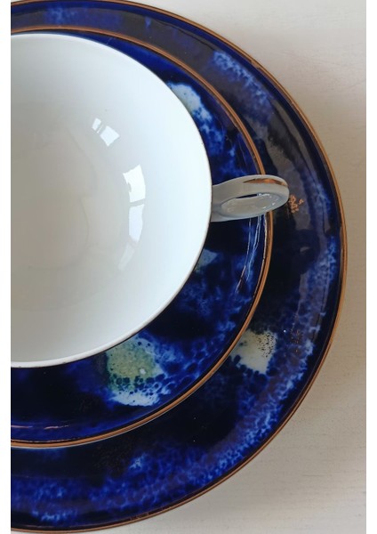 Wallendorf Gece Gökyüzü Desenli Vintage Çay Fincanı Seti 3 Parça fırsatları