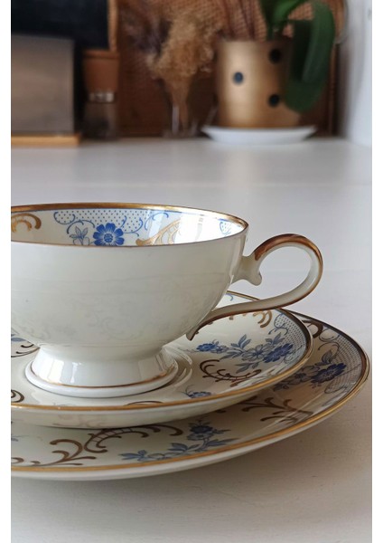 12401 Vintage Çay Fincanı Seti 3 Parça modelleri