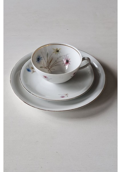 Schirnding Vintage Çay Fincanı Seti 3 Parça