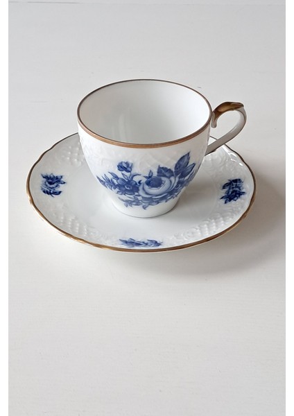 Schumann Arzberg Kobalt Mavi Vintage Çay Fincanı Seti