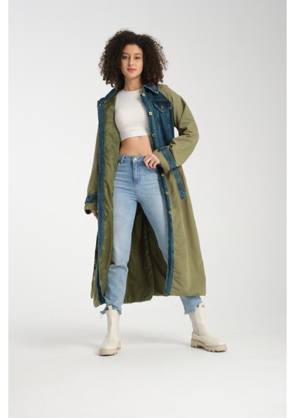 Kadın Denim Trençkot 1076 fiyatları