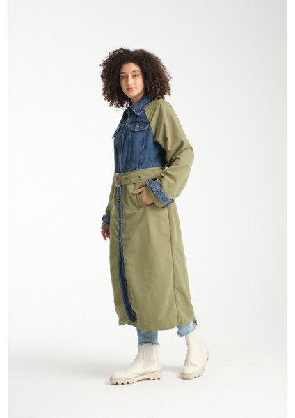 Kadın Denim Trençkot 1076 indirimleri