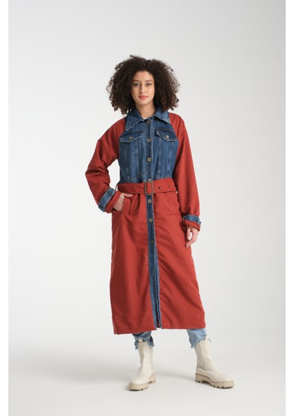 Kadın Denim Trençkot 1076 indirimleri