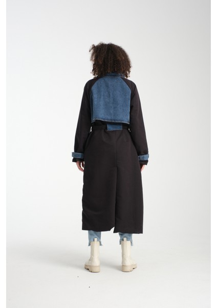 Kadın Denim Trençkot 1076