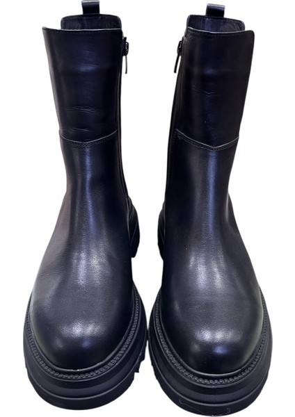 66355 Deri Su Geçirmez Içi Polarlı Bayan Bot modelleri