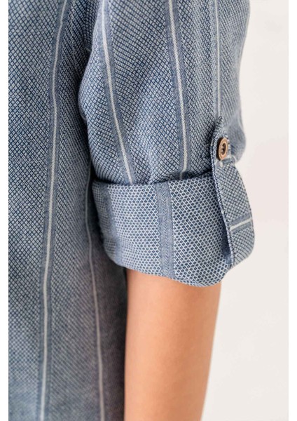 Uzun Kol Yarım Düğmeli 2 Parça Erkek Çocuk Gömlekli Takım fırsatları