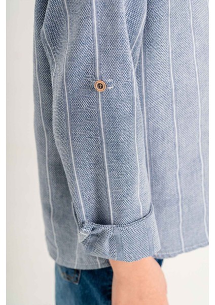 Uzun Kol Yarım Düğmeli 2 Parça Erkek Çocuk Gömlekli Takım indirimleri