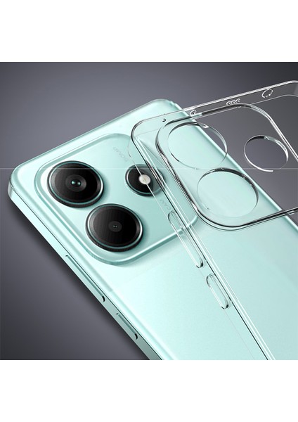 Xiaomi Redmi Note 14 4g Kılıf Şeffaf Silikon Hibrit Case Kapak