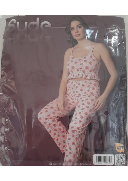 Bayan Crop Pijama Takımı