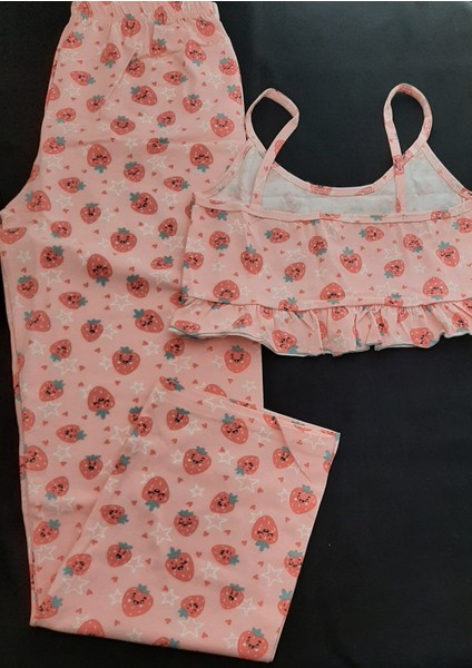 Bayan Crop Pijama Takımı