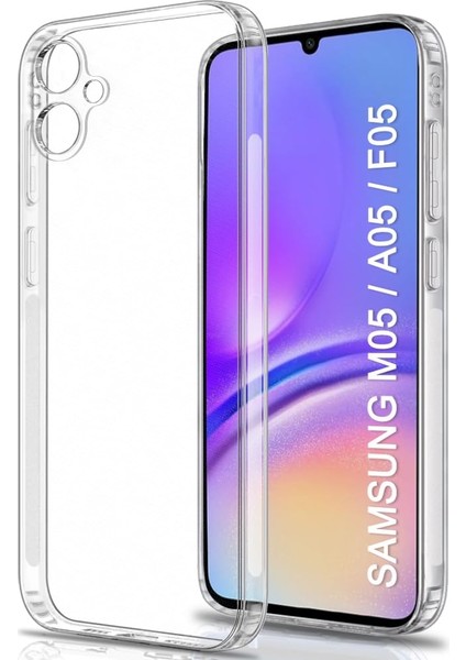 Samsung Galaxy A05 Şeffaf Silikon Kılıf / Kamera Yeri Koruma