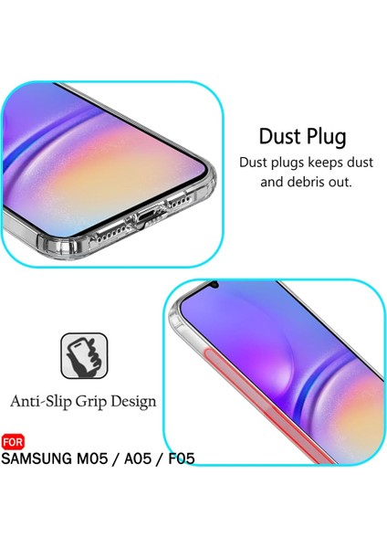 Samsung Galaxy A05 Şeffaf Silikon Kılıf / Kamera Yeri Koruma modelleri