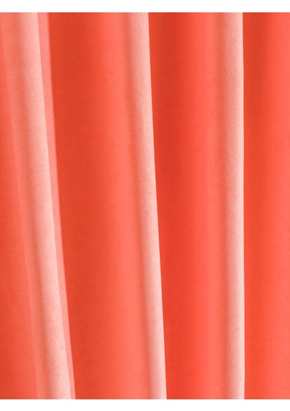 Kullanıma Hazır Yavru Ağzı Rengi Pilesiz Ekstraforlu Düz Dikim Fon Perde Tek Kanat 9210 fırsatları