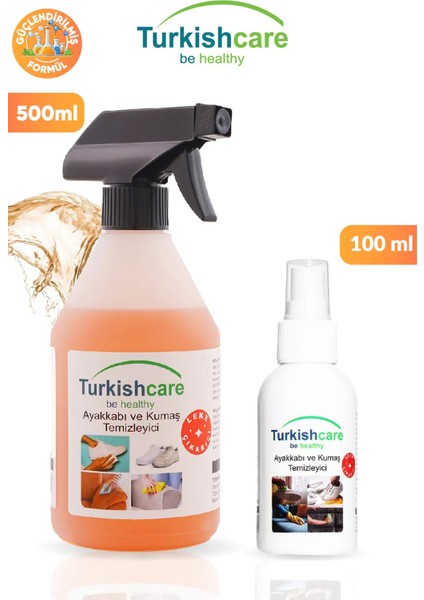 Ayakkabı Ve Kumaş Temizleme Spreyi 500 Ml + 100 Ml Seyahat Boyu