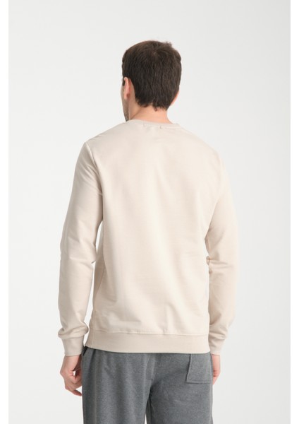 Erkek Uzun Kol Bisiklet Yaka Sweatshirt 3206