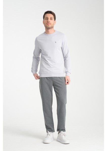 Erkek Uzun Kol Bisiklet Yaka Sweatshirt 3206