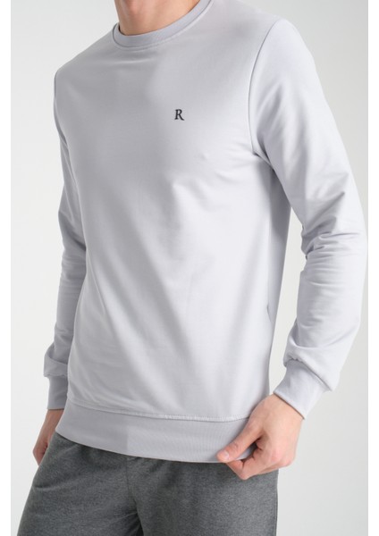 Erkek Uzun Kol Bisiklet Yaka Sweatshirt 3206 fırsatları