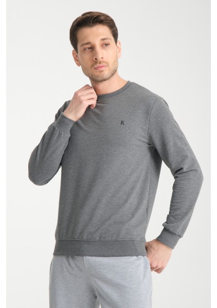 Erkek Uzun Kol Bisiklet Yaka Sweatshirt 3206 modelleri