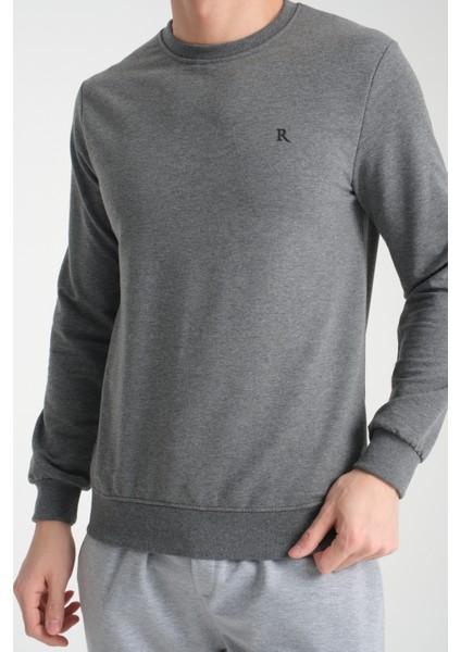Erkek Uzun Kol Bisiklet Yaka Sweatshirt 3206 fırsatları