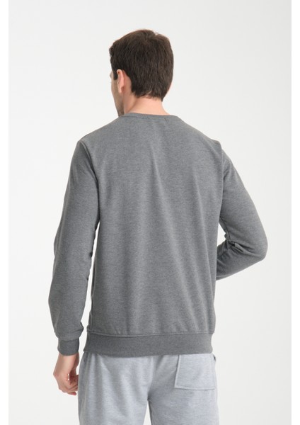 Erkek Uzun Kol Bisiklet Yaka Sweatshirt 3206 indirimleri